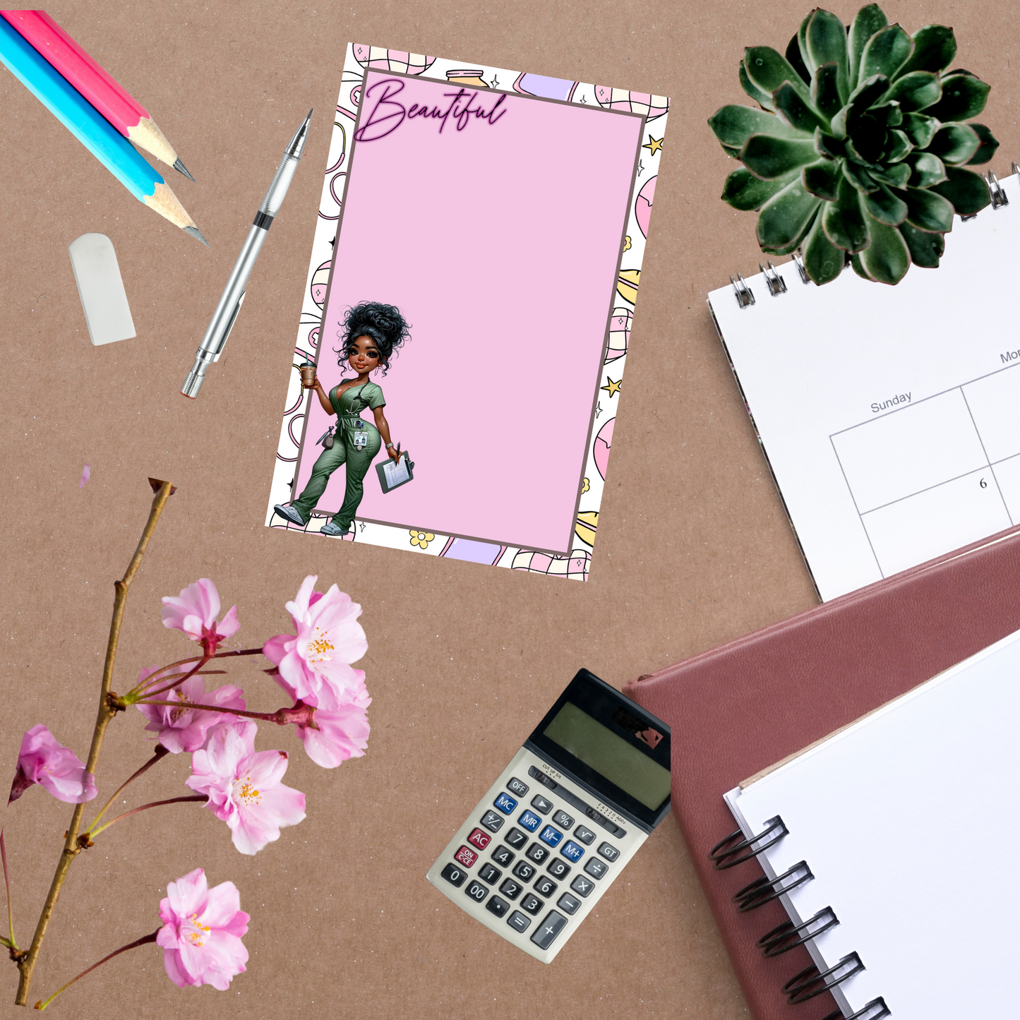 💖🩺 Chibi Nurse Notepad Collection | 4x6 Cute Pads | 25 Adorable Designs | 50 Pages 🌈💊