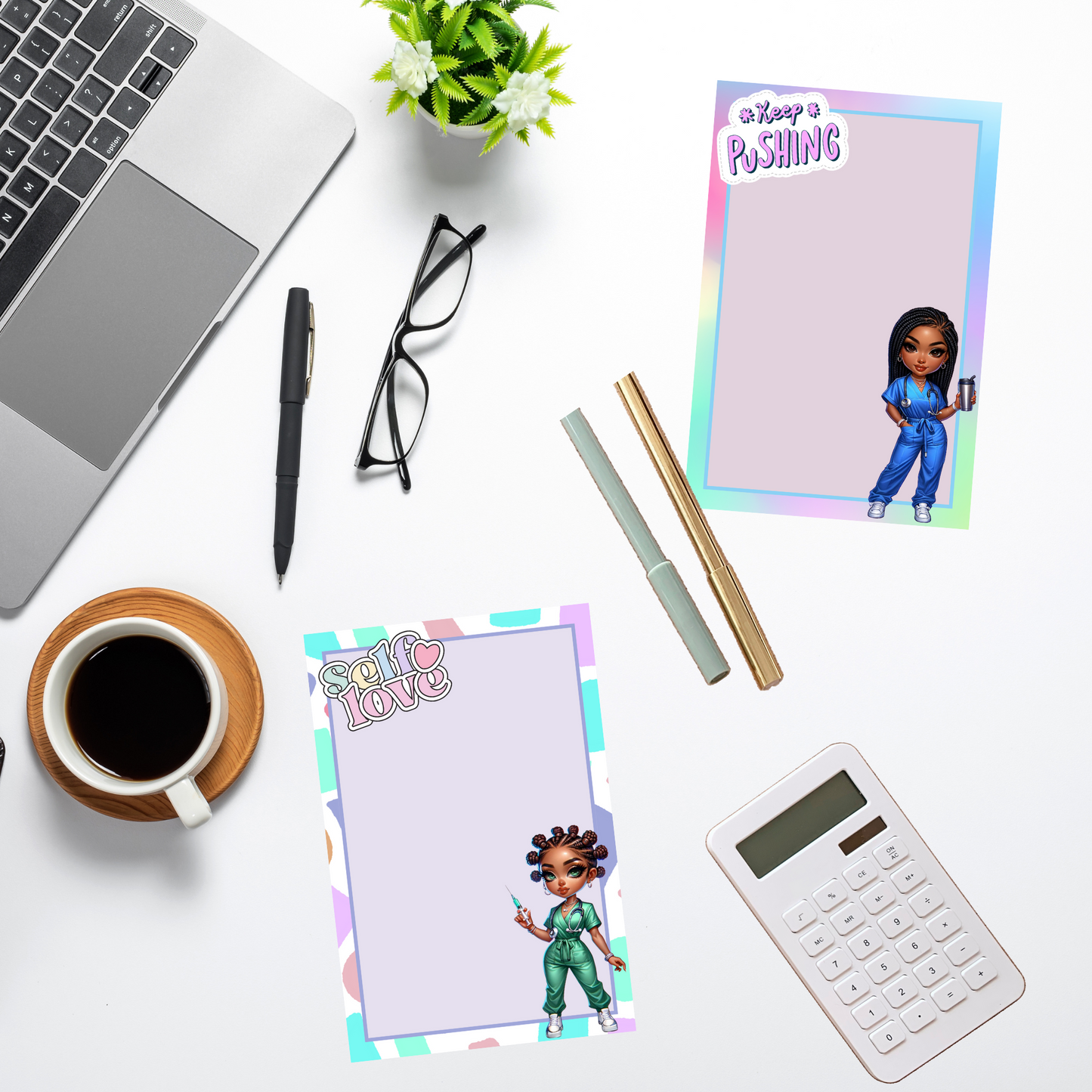 💖🩺 Chibi Nurse Notepad Collection | 4x6 Cute Pads | 25 Adorable Designs | 50 Pages 🌈💊