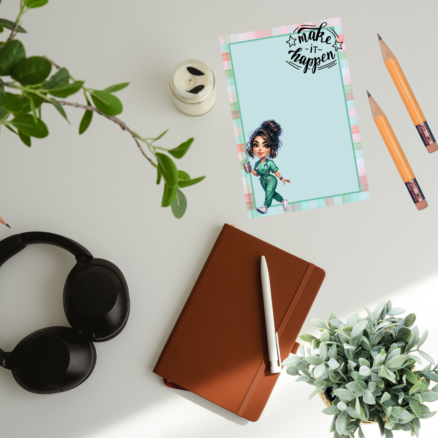 💖🩺 Chibi Nurse Notepad Collection | 4x6 Cute Pads | 25 Adorable Designs | 50 Pages 🌈💊