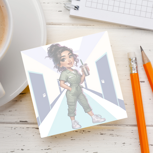 Chibi Nurse Notepad 3x3
