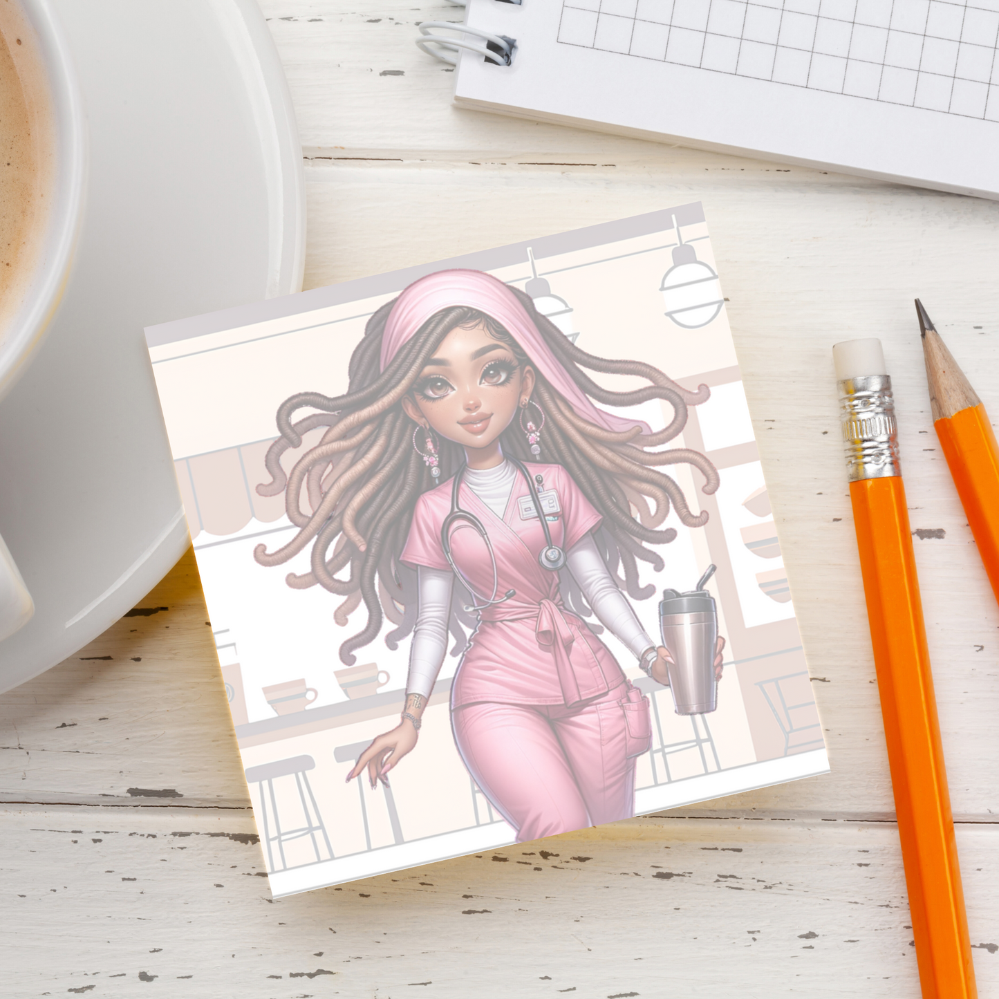 Chibi Nurse Notepad 3x3