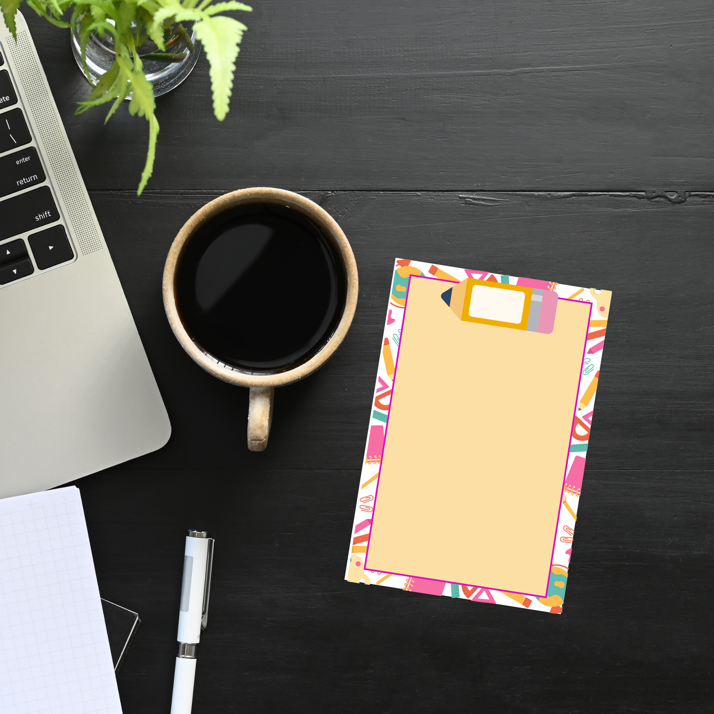 π Customizable Teacher Notepad β 4x6 Pad with Fun Designs, Teacher Gift Idea