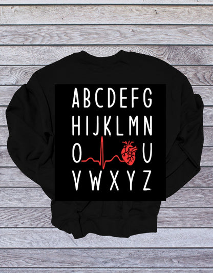 ABC's of EKG Sweatshirt