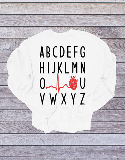 ABC's of EKG Sweatshirt